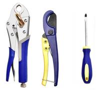 Outil professionnel de retrait de séparateur d'eau fabriqué en acier au carbone durable avec mâchoire réglable pour tuyaux de chauffage de 10,2 cm et 15,2 cm (B)