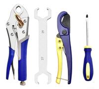 Outil professionnel de retrait de séparateur d'eau fabriqué en acier au carbone durable avec mâchoire réglable pour tuyaux de chauffage de 10,2 cm et 15,2 cm (D)