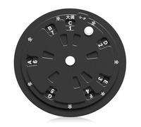 Outil professionnel de théorie musicale Roue d'accords de guitare Construction en alliage d'aluminium Convient pour échelle et maîtrise des accords Roue d'accords de guitare