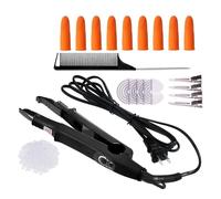 Outil Professionnel D'extension De Cheveux, Connecteur Fer À Chaleur Fusion, Outils Constante Variable, Liaison La Kératine Gain Temps Efficace(Black 100g baijiao)