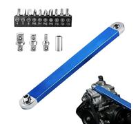 Outil prolongateur de clé | Profil Contournant les Obstacles | Clé à rallonge déportée pour espaces restreints | Pour Passionnés Techniciens Garage Maison Entretien De Machines