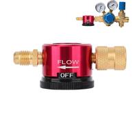Outil Purge d'Azote en Laiton pour HVAC, Adaptateur Régulateur Débit Brasage d'Azote à 3 Modes avec Connexion Évasée 1/4" Équipement Essentiel d'Entretien et de Brasage HVAC