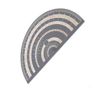 Outil rapporteur en acier inoxydable pour des mesures précises d'angle et de longueur dans différents champs