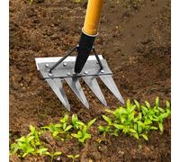 Outil Rateau De Désherbage Berthaus, Binette Jardinage Desherbage, Râteau De Désherbage en Fer, Râteau De Désherbage De Jardin, Outil D'épouleur D'herbe1 Double Face