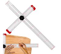 Outil réglable pour cloison sèche, équerre en T réglable en aluminium - Règle à tracer pour le travail du bois, règle d'architecte pour le travail de charpentier, la disposition et les outils de