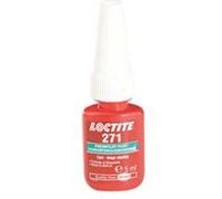 Loctite 271, frein filet résistance forte, frein filet rouge pour blocage et étancheité des fixations filetées, Flacon 5 ml - aspect rouge