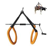 Outil Robuste pour soulever Les Hanches des Vaches - Aide réglable en Acier pour Vaches avec poignée, espacement 0-75 cm, Convient pour Le vêlage, la traite, la Parturition et l'assistance à
