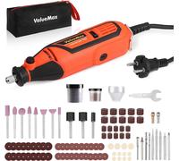 Outil Rotatif Multifonction 130W avec 120 Accessoires ValueMax, 5 Vitesses Variables 35000 tr/min, Mini Ponceuse Electrique pour Découper Poncer Percer Polir Graver Meuler