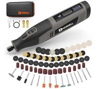 Outil rotatif multifonction 4V sans fil - Mini ponceuse/ponceuse avec 80 accessoires, batterie 4000mAh, 6 vitesses, charge rapide Type-C pour coupe, ponçage, perçage, gravure