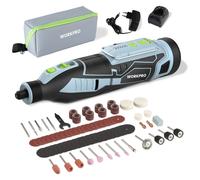 WORKPRO Outil Rotatif Multifonction sans Fil 12V avec 114 Accessoires, 5 Réglages de Vitesse Variable 7500-32000 tr/min, pour Meuler, Couper, Percer, Polir, Nettoyer, Graver