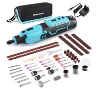 Outil Rotatif Multifonction sans Fil 12V avec 118 Accessoires, DURATECH, 7 Reglages de Vitesse Variable 5000-35000 tr/min, pour Meuler, Couper, Percer, Polir, Nettoyer, Graver