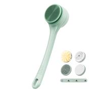 Outil rotatif réglable des vitesses de l'épurateur 2 du cuer | Double brosse imperméable pour gommage corporel avec poignée confortable pour les soins quotidiens de la peau du spa de la