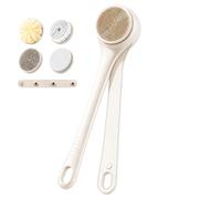 Outil rotatif réglable des vitesses de l'épurateur 2 du cuer | Double brosse imperméable pour gommage corporel avec poignée confortable pour les soins quotidiens de la peau du spa de la