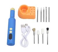 Outil rotatif sans fil de polissage électrique 18000 tr/min à haute vitesse rechargeable à 3 vitesses réglable avec 9 bits pour broyage de gravure de gravure