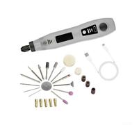 Outil rotatif sans fil rechargeable par USB avec précision à 3 vitesses | 3- Pour cadran, plage de 10 K-33 K tr/min, contrôle précis pour le bois, le métal, le plastique, pour un adaptateur de projet