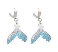 Outil Stockage Outils Trousse Kits Drop Dangle Earrings Cowrie Summer Beach Vacation Jewelry For Women Nettoyeur Perceuse Kits Bijoux (Sky Blue, One Size)