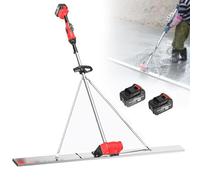 Outil vibrant électrique sans fil pour chape de béton avec batterie rechargeable et grattoir pour un nivellement et un bourrage efficaces