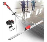 Outil vibrant pour béton,kit vibrant pour chape en béton électrique,règle de nivellement de surface en béton alimentée par batterie, Structure Fixe Triangulaire pour Chape en béton ,1.5M,2battery