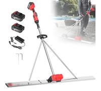 Outil Vibrant pour Béton RèGle Nivellement Ciment Chape éLectrique Kit vibratoire pour Chape à béton, 150 cm, Finition pour Chape à béton, Batterie 6 000 TR/Min, règle de nivellement Vibrant