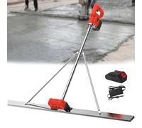 Outil Vibrant pour Béton Vibrateur pour Chape de Vibreur à béton, vibrateur de à Batterie, nivellement Vibrant, règle de compactage, kit de vibrateur pour Chape à béton, Planche en Acier ino