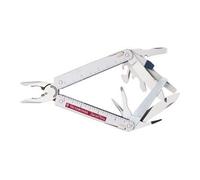 Victorinox Swiss Tool Couteau de Poche Suisse, Couteau Multifonction, 26 Fonctions, Tire Bouchon, Lame Fixe, Acier Inoxydable