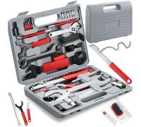 OUTILLAGE CYCLE - TECTAKE - Kit de réparation vélo 50 pièces Kit complet de haute qualité - Gris