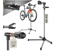 Outillage cycle - TECTAKE - Pied d’atelier vélo pivotant à 360°, pliable et rotatif avec une capacité de charge de 45 kg