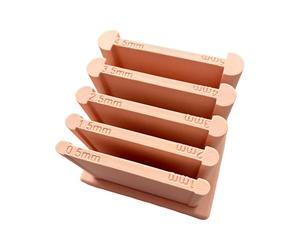 Outils à en argile réglable, guide d'impression 3D, kit d'outils de poterie de 20,3 cm avec échelle, rouleau à résine avec moules à bijoux, accessoires de fabrication de bijoux, accessoires de