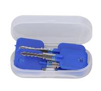 Outils à main de cueillette lourds et crochet de clés en forme de bit transversal Portable Toolt Tool pour armoires de cadenas en acier inoxydable 5pcs avec boîte de rangement