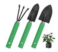 Outils à main de jardin - 3 pièces en acier inoxydable - Pelle de transplantation de jardin | pour femmes, hommes, personnes âgées, enthousiastes, anniversaire, Noël, fête des mères, balcon, terrasse