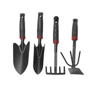 Outils à Main de Jardinage | 4X Outil Désherbeur,Accessoires Ergonomiques Antidérapants, Outils de Creusage Léger Antirouille pour Potager et Parterres de Fleurs