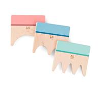 Outils à Motifs en Sable en Bois - Jouet éducatif pour Enfants, Set de 3 Peignes créatifs de Plage, Jeu sensoriel, développement de la motricité & Imagination - GA510