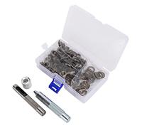 Outils à Oeillets Ronds Bronze, Kit de Poinçon 100 Pièces, Accessoires DIY pour Vêtements et Sacs - Durable, Anti - Rouille, Usage Polyvalent pour Bricolage et Industrie