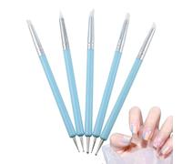 Outils à ongles en silicone, stylo à ongles à double pointe | Poterie et produits de décoration, stylo à pointe pour jeunes, vieux, professionnels