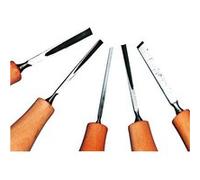 Rayher Assortiment de couteaux à bois, 5 pces., 14cm, bois, Stéatite, savon, cire, arts créatifs, sculpture-2723400