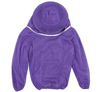 Outils apicoles Veste de Protection Professionnelle pour Apiculteur, Voile d'apiculteur, Combinaison Smock (Violette)