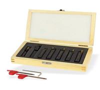 Outils au carbure pour tour à métaux 7 pièces 8 x 10 mm D18493