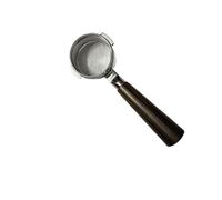 Outils Barista À Poignée De Café Nue En Acier Inoxydable, Compatibles Avec Breville BES920/980/990, Porte-filtre Sans Fond De 58 Mm Avec Panier De 1, 2 Et 4 Tasses.(B Wood,Only handle)