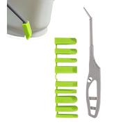 Outils Calfeutrage | Manche Ergonomique Grattoir à Joints,avec 9 Lisseur de Joints - pour Projets Bricolage Salle de Bain Carrelage Fenêtre Sol Brique Robinet Angles Finition Non