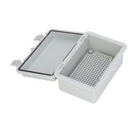 Outils compatibles avec Boîte de jonction extérieure isolée anti-poussière et étanche avec couvercle à charnière pour bricolage Gris