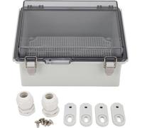 Outils compatibles avec Boîtier de jonction extérieur universel pour projet avec couvercle transparent gris IP67 étanche