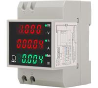 Outils compatibles avec Compteur de puissance, AC80-300V 100A Affichage numérique Tension Courant Heure Puissance KWh Voltmètre Montage sur rail DIN