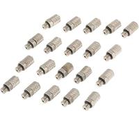 Outils compatibles avec Connecteur mâle pneumatique, raccord rapide pour tuyau d'air, 20 pièces M5 4 mm Mini raccord pneumatique à poussoir Connecteur mâle droit, compresseur d'air, raccords