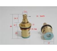Outils compatibles avec Robinets de Rechange Quart de Tour en Laiton Cartouches à Disque en céramique 20 Dents 1/2"(Clear)