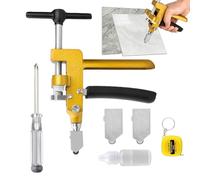 Outils Coupe-Verre - Scie 2 en 1 pour Mosaïque,Coupe-Verre Manuel | pour les Projets de DIY, d'Artisanat, d'Art sur Bouteille, de Miroir, d'Art Maison et pour l'Atelier