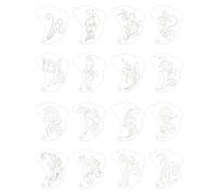 Outils d ' art du visage de précision avec feuilles PET réutilisables, pochoir de dessin pour les amateurs de maquillage et les sur scène, outil de pochoir artistique pour le visage