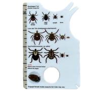 Outils D Extraction De Tiques Pour Chiens - Carte D'Enlèvement De Tiques | Loupe de Poche Rapide Carte Attrape-Moucherons pour Toilettage Humain et Félin Petites Moyennes Grandes Races Jardin Parc Vis