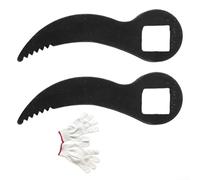 Outils d'adaptateur de clé de levier combinés dans un ensemble de deux pièces comprenant des gants ; complément parfait à toute boîte à outils professionnelle (D)