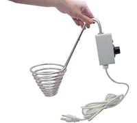 Outils d'apiculture, cercle chauffant en acier inoxydable for fondre le miel avec thermostat, chauffe-miel, for cuve de stockage du miel, fusion de la cire d'abeille, extracteur de miel cristallisé