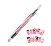 Outils D'art De Ongles Pinceaux En Pinceaux Nails Art En Silicone Double Embout - 5 Stylos Pinceau Nail Art Ongles,Pinceau Silicone Nail Art- Outils Manucure 3D, Modelage & Design (rouge)